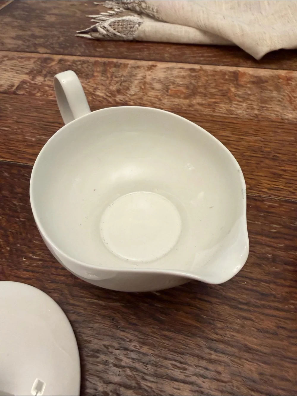 Vintage Iroquois Inheritance Sheer White Creamer & Sugar Bowl Set Ben Seibel MCM